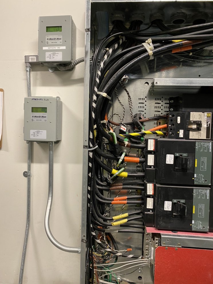 Commercial electrical panel and metering