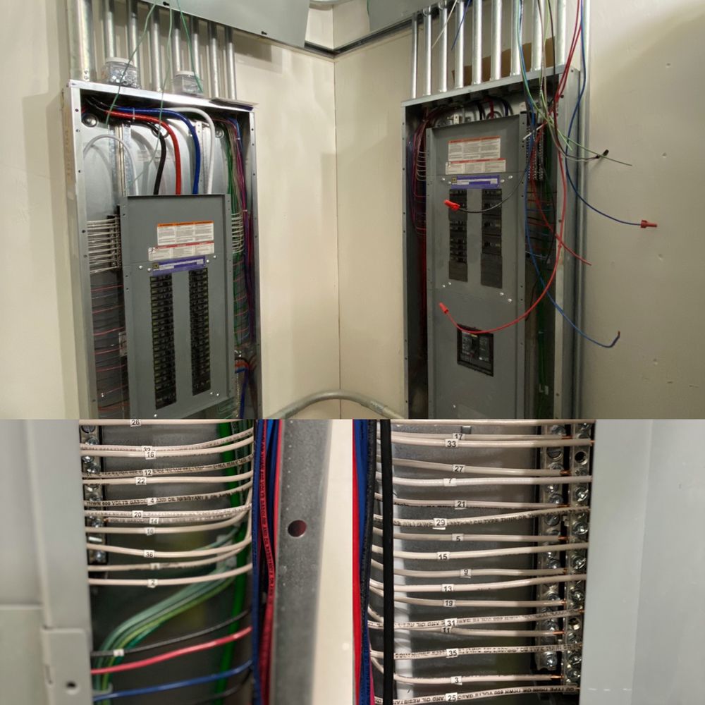 Residential and commercial panel wiring